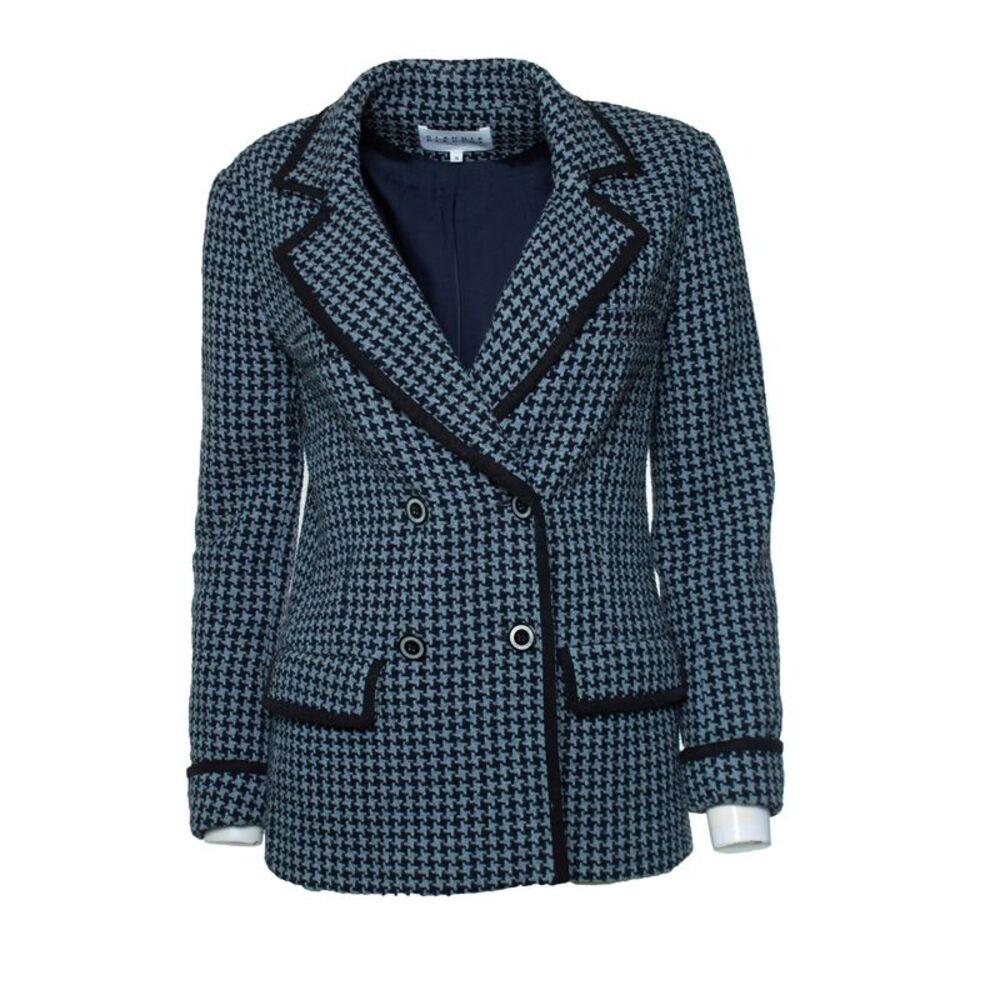 Claudie Pierlot, Pied de poule jacket in blue